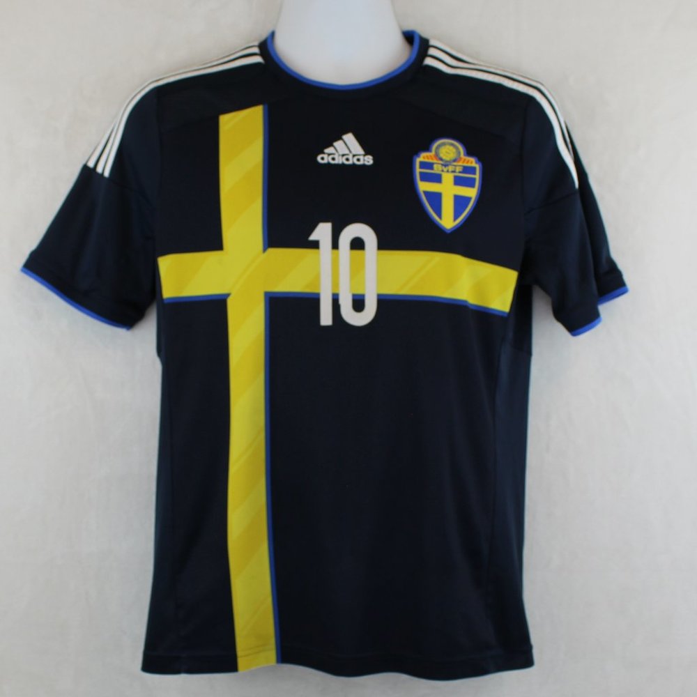 Adidas Sweden National Soccer Jersey Ibrahimovic Jersey (S)